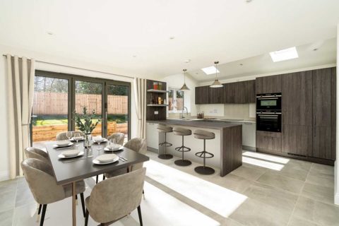 Open plan kitchen Donnington-New-Homes