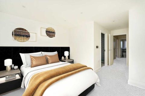bedroom and ensuite Kiln Gardens Donnington New Homes